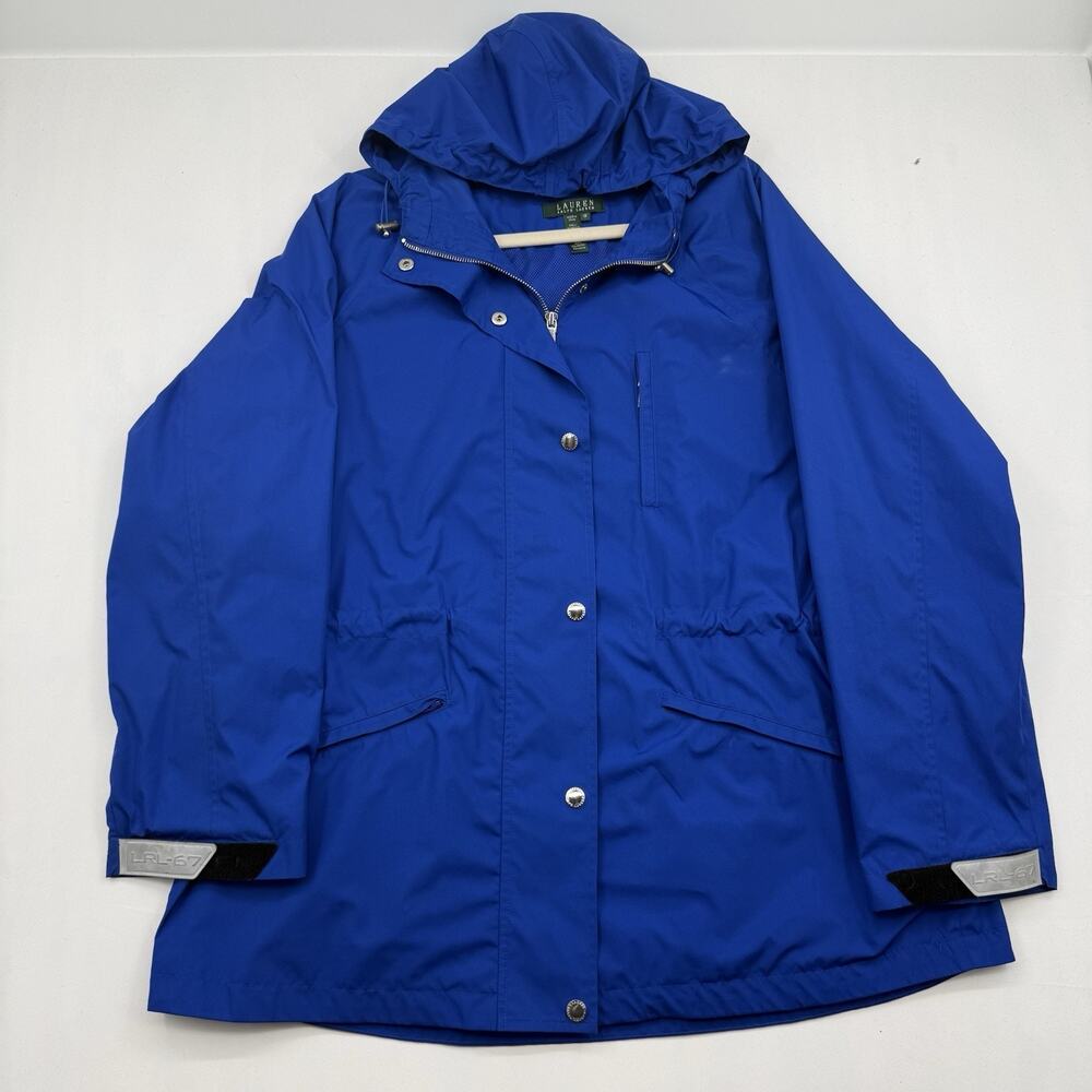 Lauren Ralph Lauren Royal Blue Hooded Utility Jacket